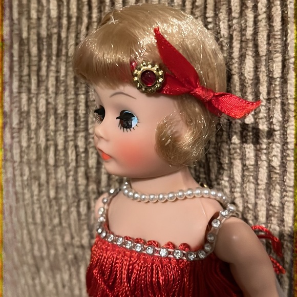 Madame Alexander Flapper Doll Blonde with Red Dress Made in U.S.A. - Picture 3 of 12